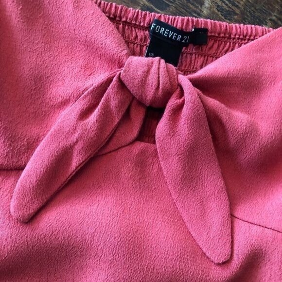 Forever 21 Salsa Melon Pink Bralette Top Sz.L - Picture 2 of 10